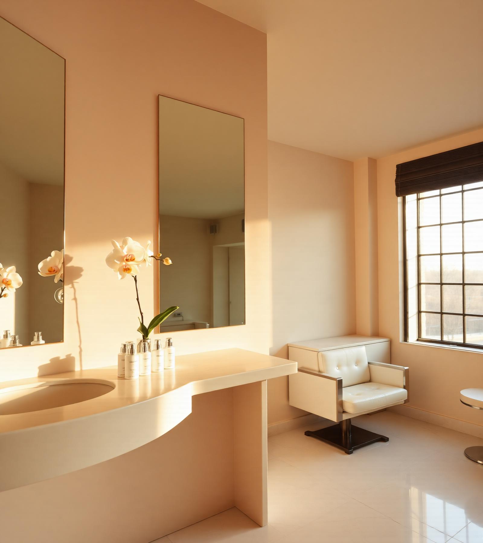 Inne i en Beauty House salong